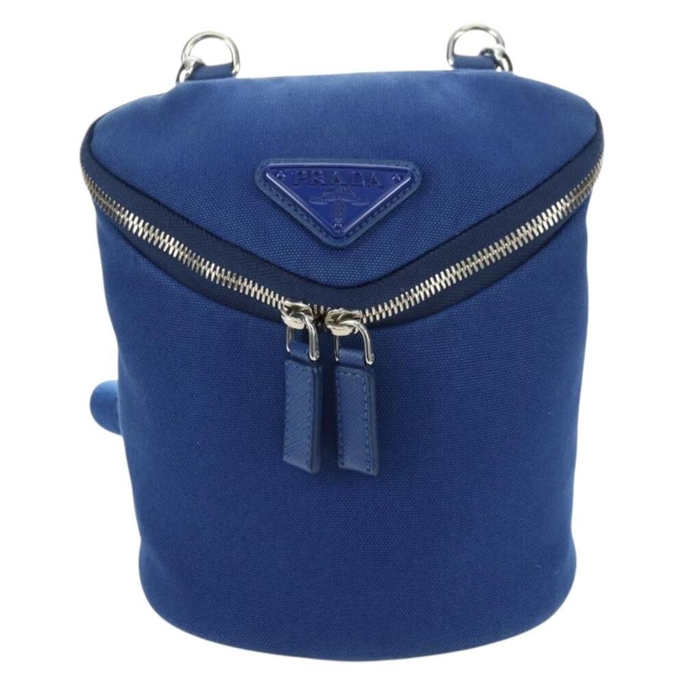 Prada Saffiano Galleria Shoulder Bag Blue
